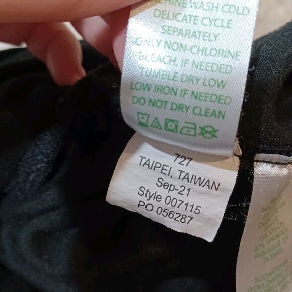 Lilly Pulitzer Myria Velour High Rise Leggings Onyx Black Size XL Athletic Soft - Picture 8 of 8